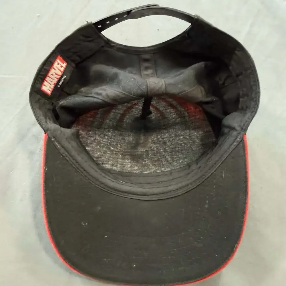 Marvel Spider-Man Snapback Hat Red Black Large Front Graphic Kids YOUTH Cap